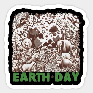 Earth day Sticker